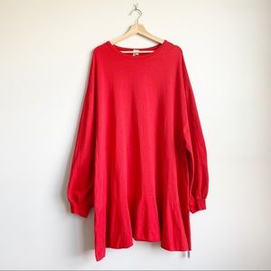 ASOS Oversized Tunic Dress Ruffle Top XL 14 Large